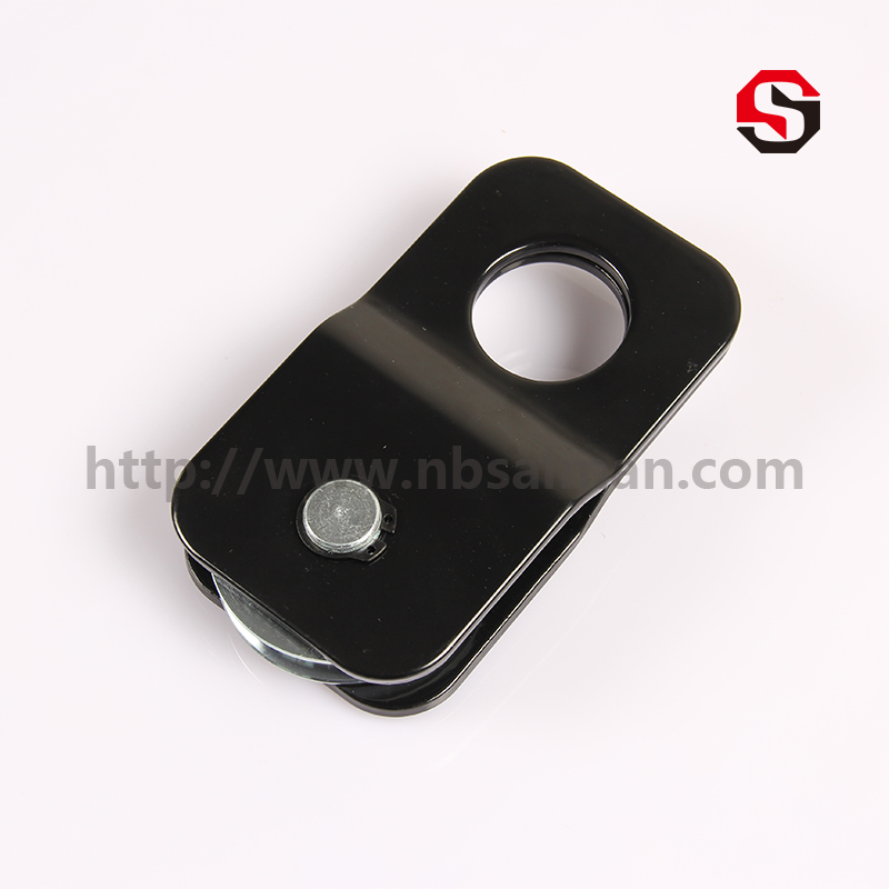 4T Black Steel Snatch Block