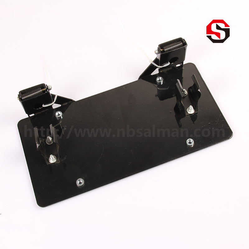 License Plate Fixed On Fairlead