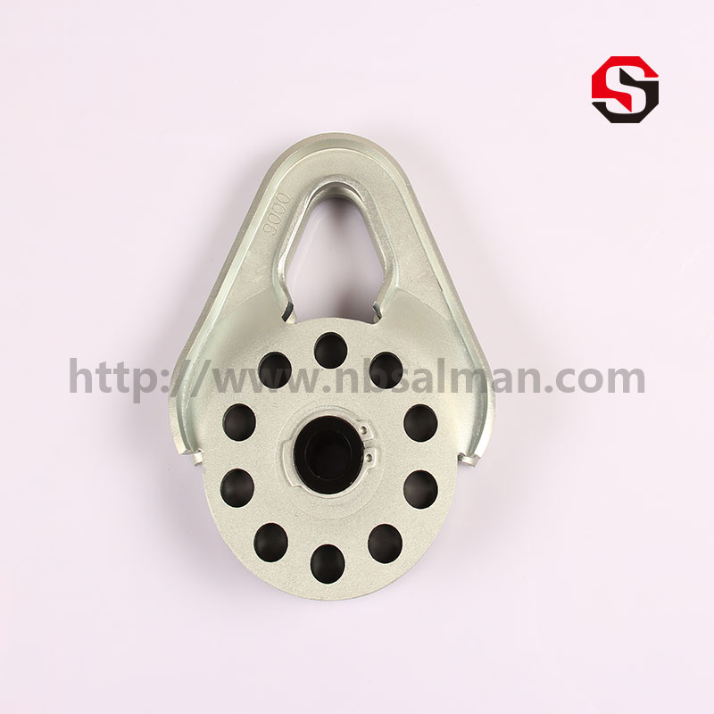 9T Alloy Steel Snatch Block With POM Wheel